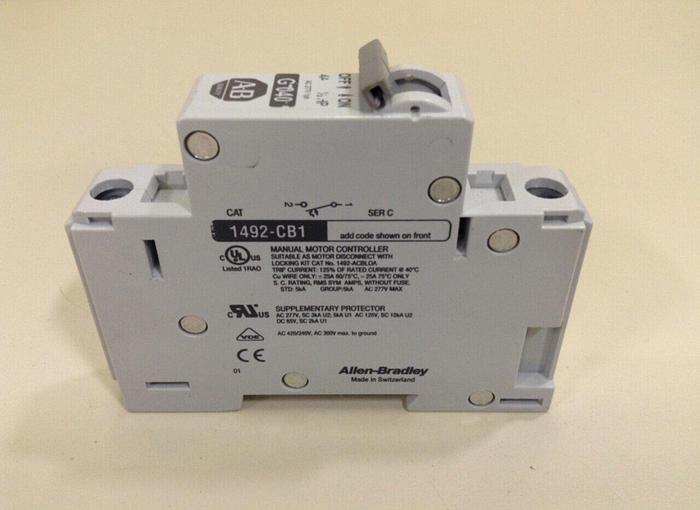 Used ALLEN BRADLEY 4 Amp Circuit Breaker 1492-CB1/G040 SER C #79627