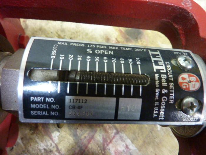 Used BELL & GOSSETT ITT Circuit Setter CB-4F #62506