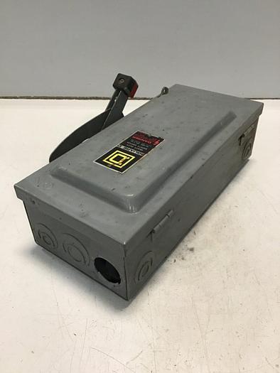 Used SQUARE D 30 Amp Safety Disconnect Switch H361 E1 #138646