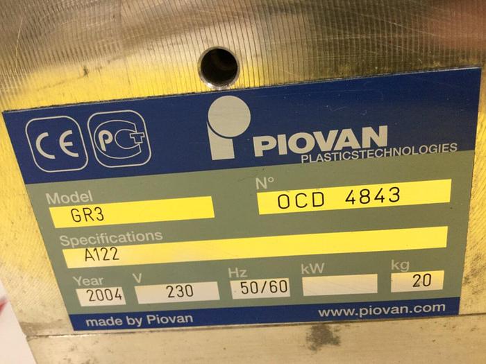 Used PIOVAN Vacuum Receiver GR3 #105318