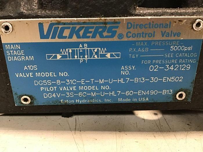 Used VICKERS Valve DG4V3S6CMUHL760EN490B13 #139123