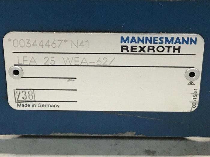Used MANNESMANN REXROTH Valve Block LFA25WEA62 #125934