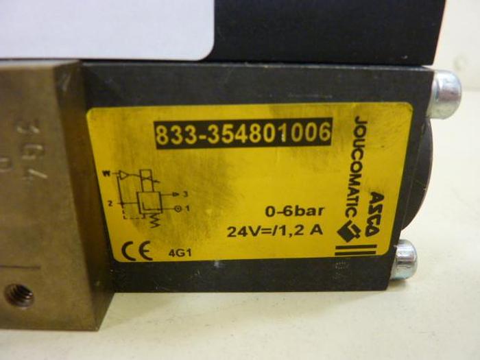 Used ASCO Valve 833-354801006 #59655