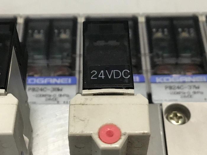 Used KOGANEI Manifold w/ Valves PBM7P-3W #120990