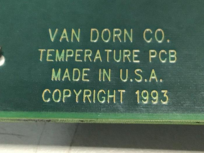 Used VAN DORN Temperature Circuit Board PC330-021 330-021 Used