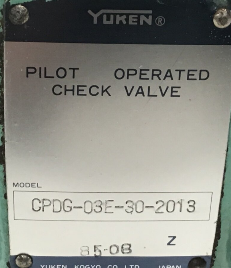 Used YUKEN Valve CPDG-03E-30-2013 USED