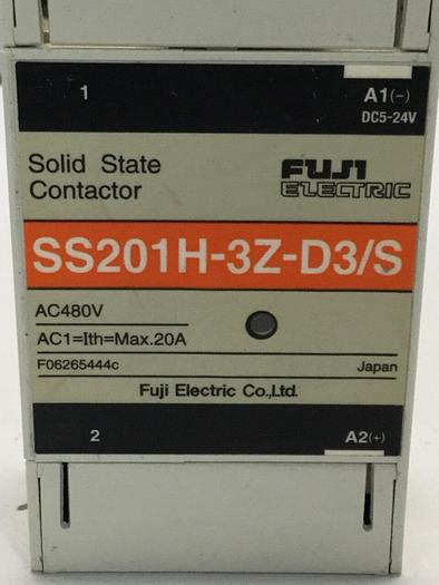 Used FUJI ELECTRIC Solid State Contactor SS201H-3Z-D3/S #108766
