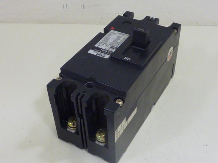 Used FUJI ELECTRIC 15 Amp Circuit Breaker SA52H-15 #46830