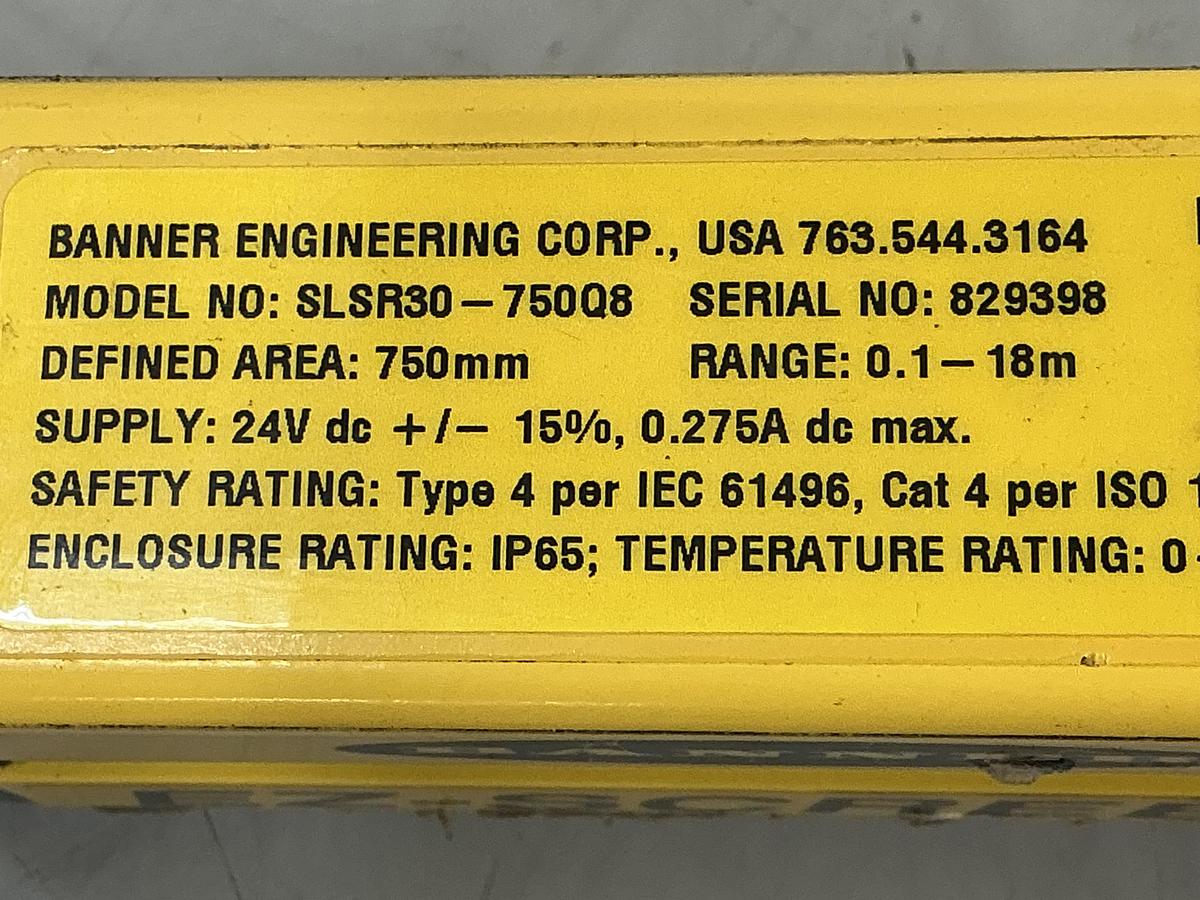 Used BANNER SLSR30-750Q8