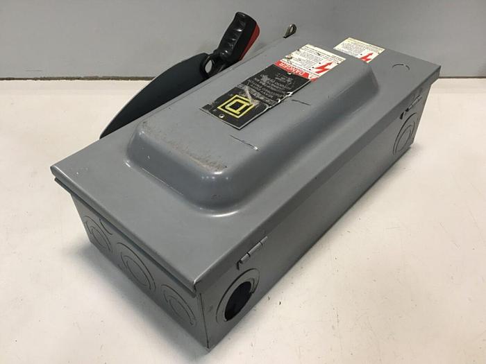 Used SQUARE D Safety Disconnect Switch H362 F1 #130007