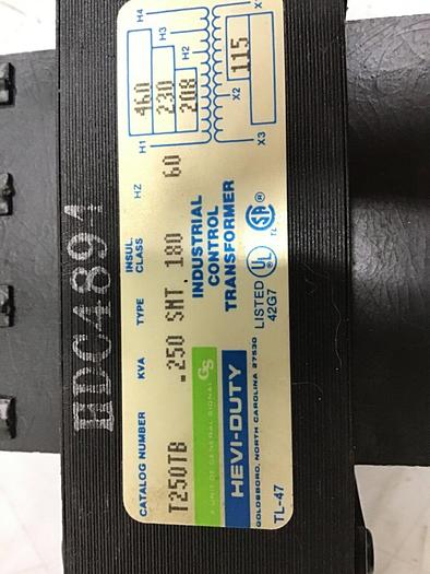 Used GENERAL SIGNAL .250 kVA Transformer T250TB #127269