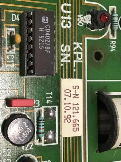 Used ARBURG Heater Band Control Circuit Board 640A #139962