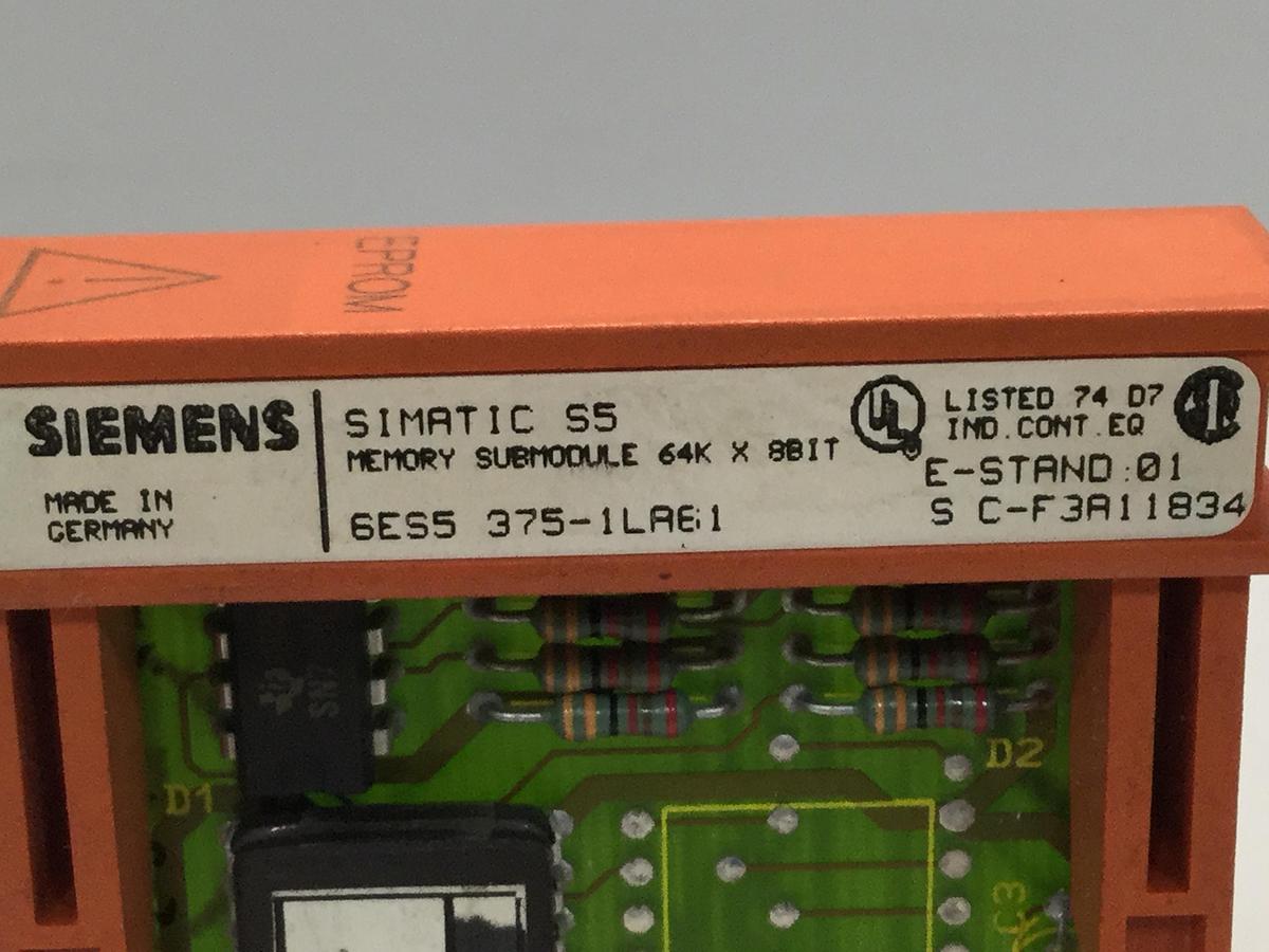 Used SIEMENS SIMATIC S5 Memory Submodule 6ES5 375-1LA61 #107194