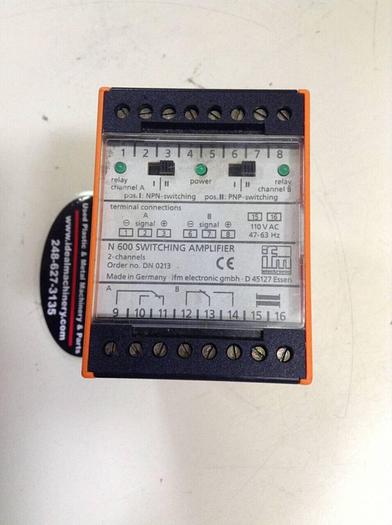 Used IFM N 600 Switching Amplifier DN 0213 #75279