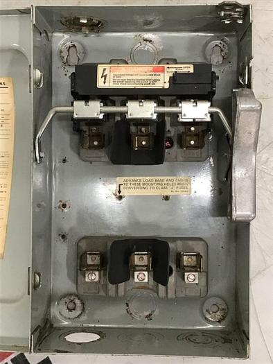 Used SIEMENS 30 Amp Disconnect Switch F351 #127038