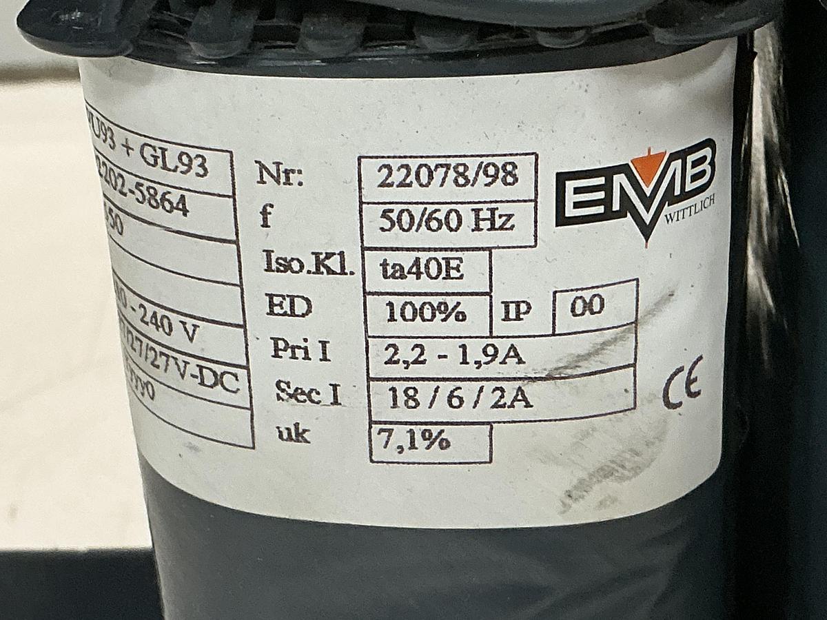 Used EMB WITTLICH PU93+GL93