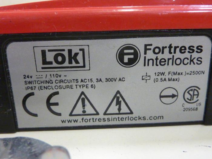 Used FORTRESS INTERLOCKS Safety Door Lock LOK #64474
