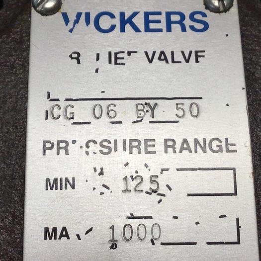 Used VICKERS Relief Valve CG06BY50 #120521