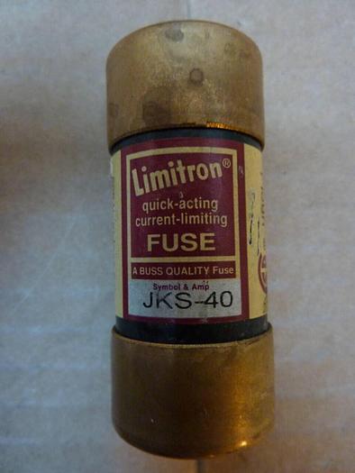 Used LIMITRON 40 Amp Fuse JKS-40 #24794