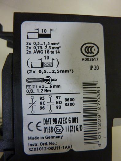 Used SIEMENS Overload Relay 3RU1116-1EB0 #50746