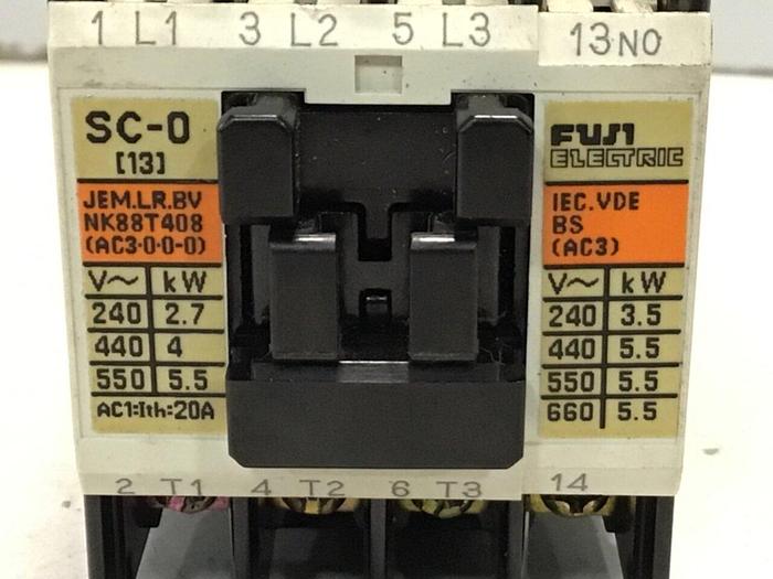 Used FUJI ELECTRIC Contactor SC-0 4NC0F0 #125451