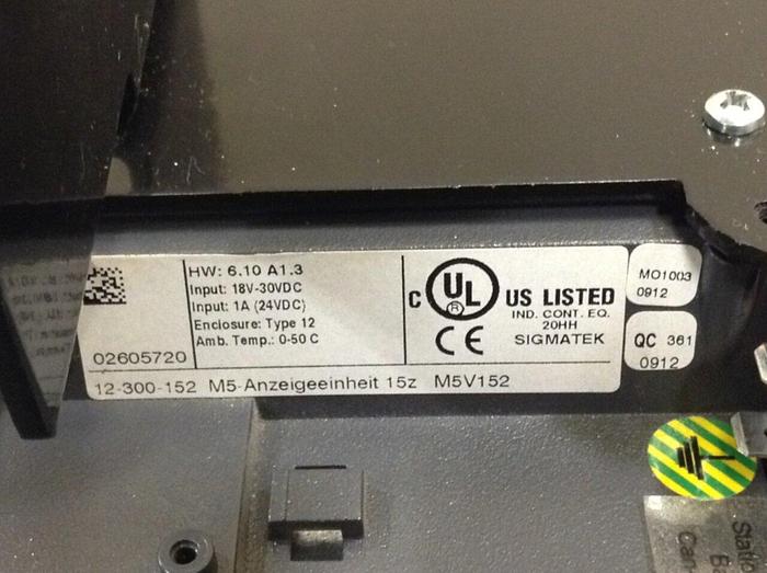 Used SUMITOMO / Van Dorn Demag Control System VDU-NC5 Used