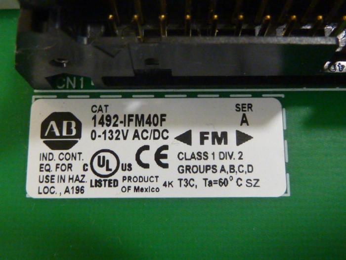 Used ALLEN BRADLEY Interface Module 1492-IFM40F SER A #61375