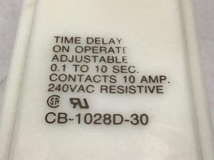 Used POTTER & BRUMFIELD Time Delay Relay CB-1028D-30 #114341