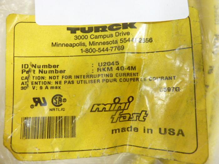 TURCK ELEKTRONIK Cable U2045 #44012