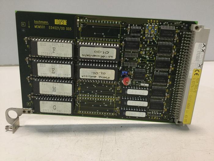 Used BACHMANN ELECTRONIC Circuit Board E04021/00 005 MEM501 #103087