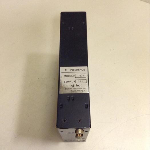 Used CONTROL JUNCTIONS INC TI Interface 7203 #78957