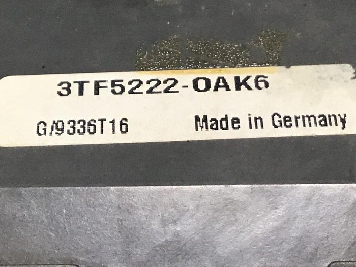 Used SIEMENS Contactor 3TF5222-0AK6 #134098