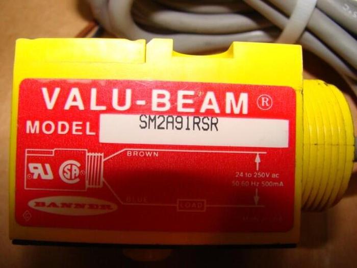 Used BANNER ENGINEERING Photoelectric Sensor SM2A91RSR #21891