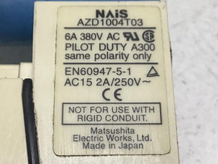 Used NAIS Rolled Arm Limit Switch AZD1004T03 #122063