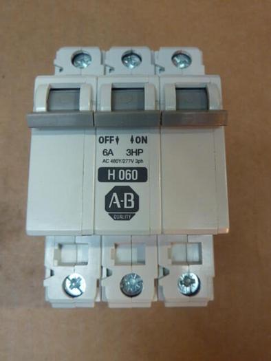 ALLEN BRADLEY 6 Amp Circuit Breaker 1492-CB3/H060 SER C #32433