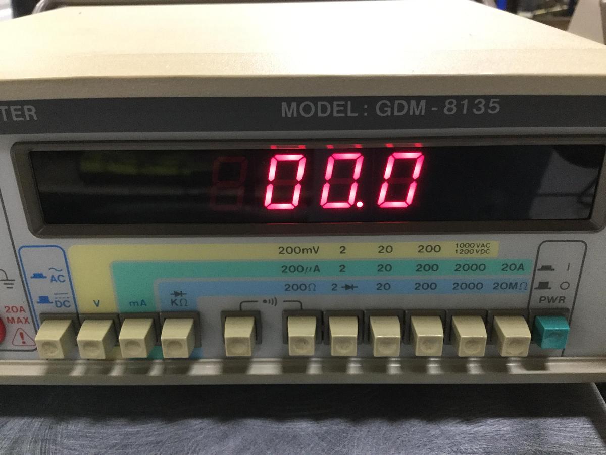 Used GW INSTEK Digital Multimeter GDM-8135 #107274
