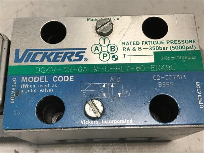 Used VICKERS Valve DG4V3S6AMUHL760EN490 #139654