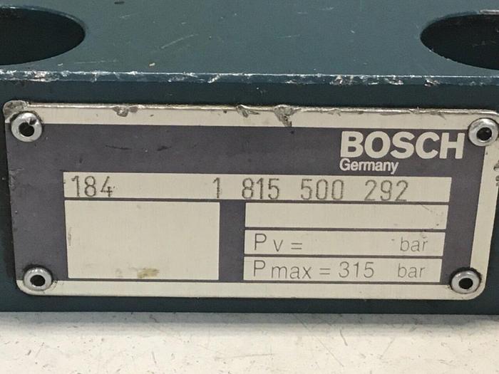 Used BOSCH Valve 1 815 500 292 #124469