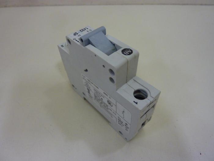 Used ALLEN BRADLEY 2 Amp Circuit Breaker 1492-SP1C020 SER C #56418