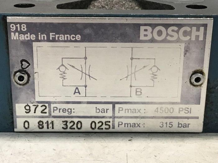 Used BOSCH Valve 0 811 320 025 #126178