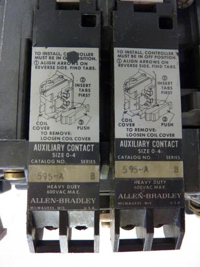 Used ALLEN BRADLEY Starter Size 1 509-BOD SER B W37 #55233