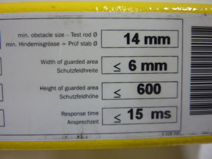 Used SICK OPTIC ELECTRONIC Light Curtain Receiver FGSE 600-111 #49692