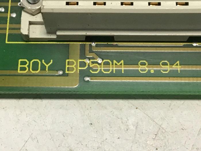 Used BOY MACHINES Back Plane 9636055 #138320