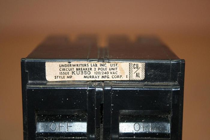 Used MURRAY 15 Amp Circuit Breaker MP152 #19381