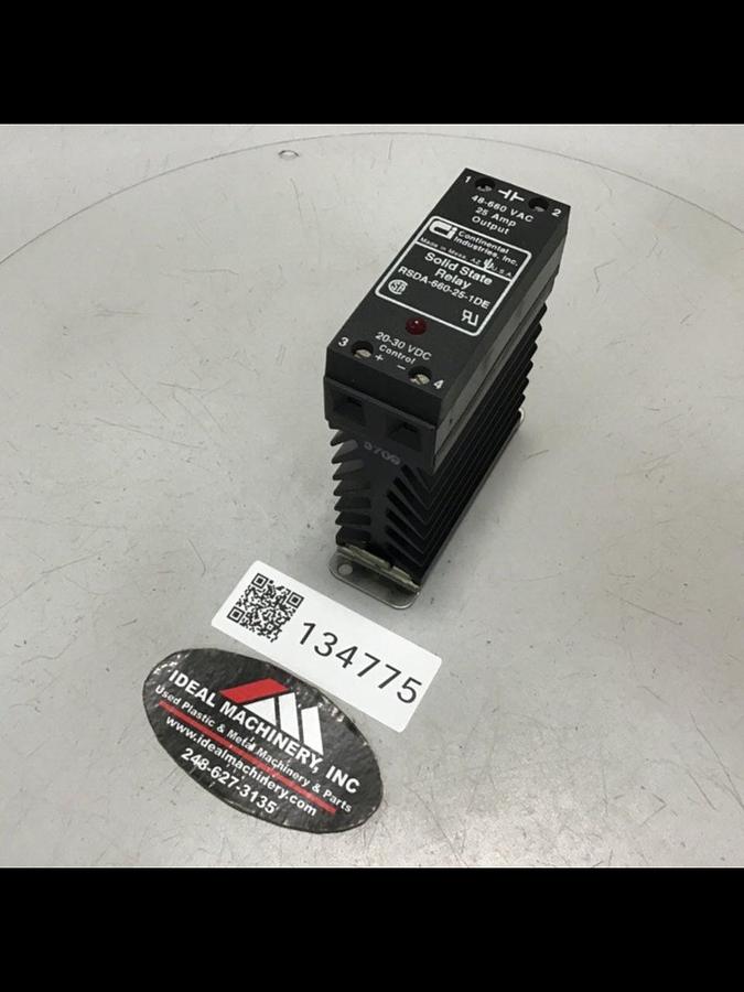 Used CONTINENTAL INDUSTRIES Solid State Relay RSDA-660-25-1DE Used