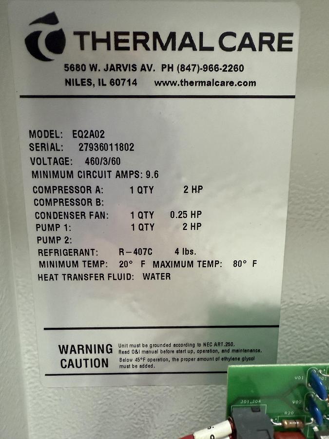 Used Thermal care EQ2A02