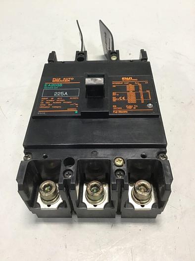 Used FUJI ELECTRIC 225 Amp Circuit Breaker EA203B-225 #141297