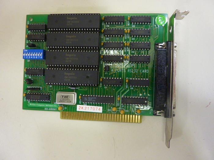 Used WILLIES COMPUTER SOFTWARE 4 Port Card Circuit Board DCI-930507 #50693