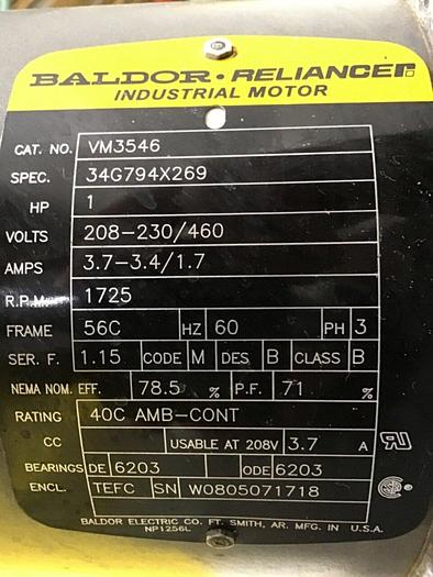 Used WESTINGHOUSE 100 HP Motor 25-N-1741 Used