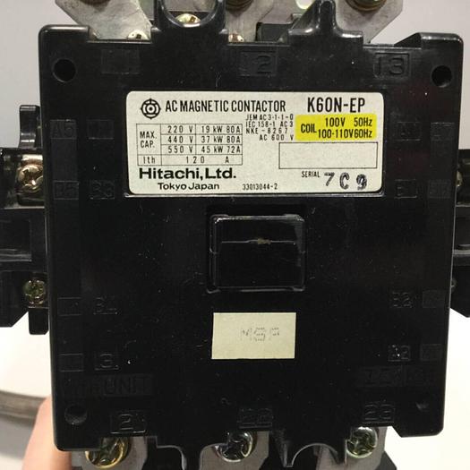 Used HITACHI Magnetic Contactor K60N-EP A58L-0001-0233/60N #94121